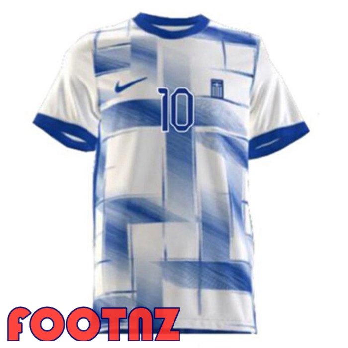 Achat Maillot Foot Equipe De Grèce Domicile Bleu Blanc 2023/2024 Pas Cher